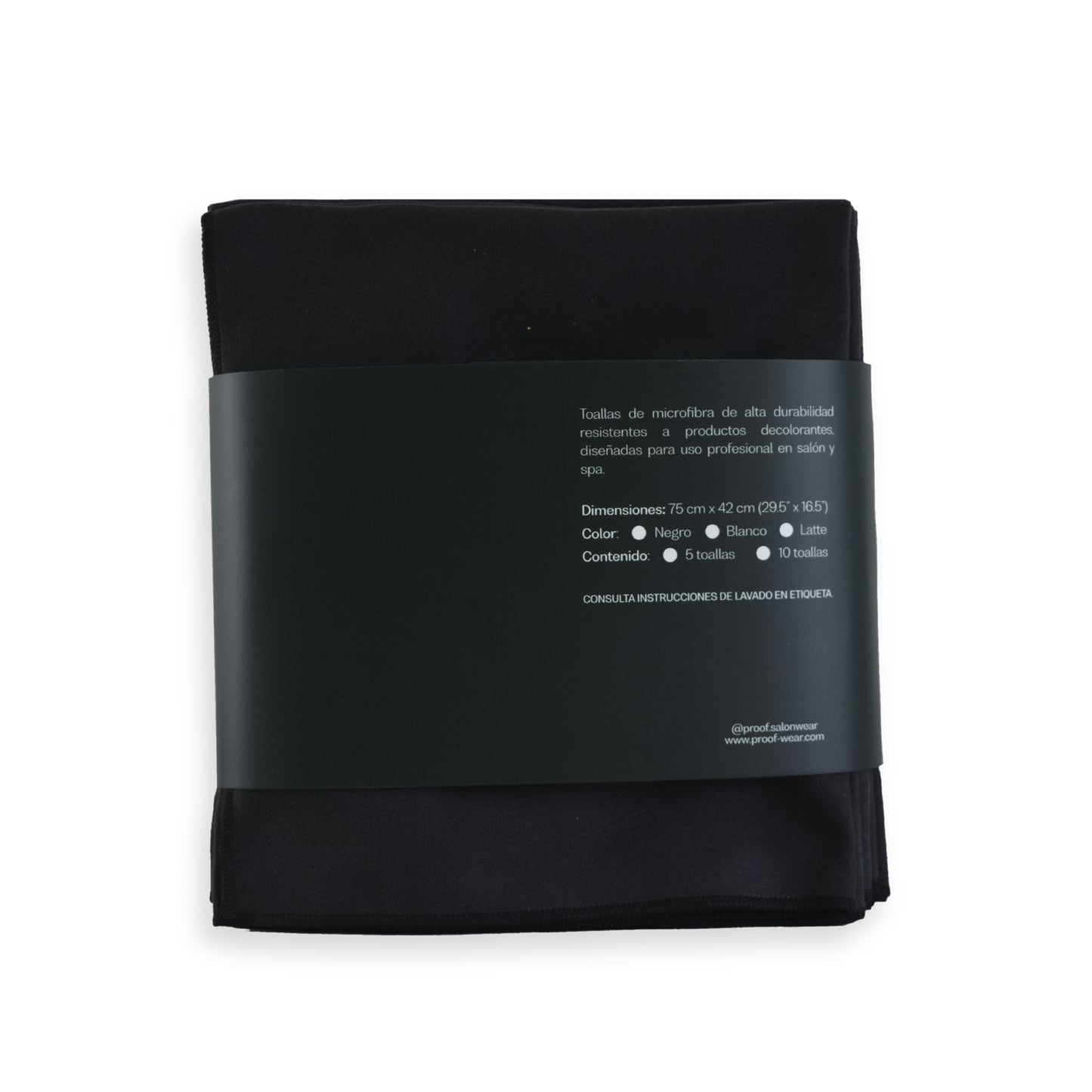 Toallas Microfibra Pro Soft | 2 Pack Negro